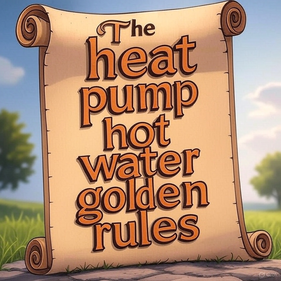 The Heat Pump Hot Water Golden Rules