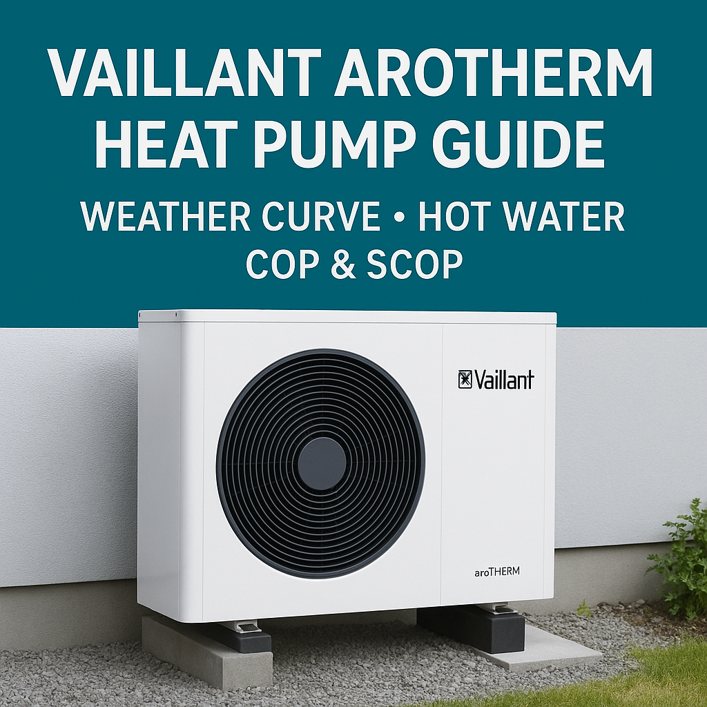 Vaillant Arotherm Heat Pump Guide: Weather Curve, Hot Water Modes, SensoCOMFORT, COP & SCOP