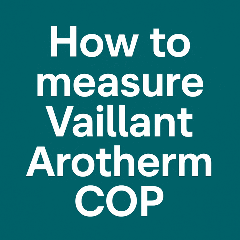 How to measure Vaillant Arotherm COP